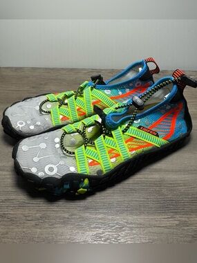 Kids' Neon Green & Blue Water Shoes